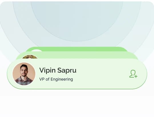 A matched professional's card with the option to send a connection request