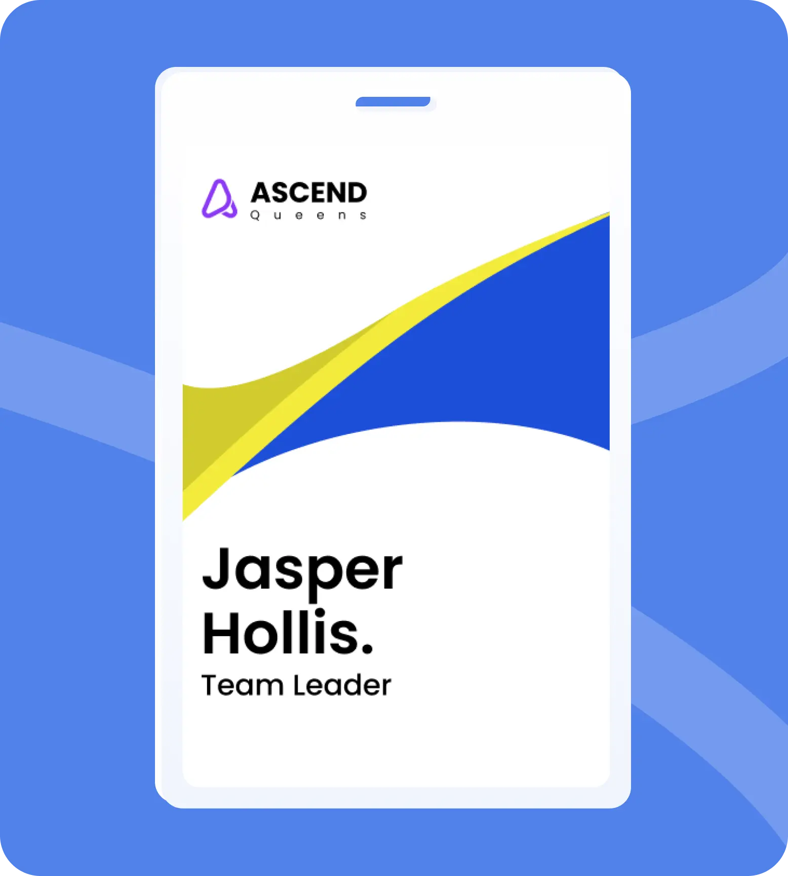 Ascend badge for Jasper Hollis, Team Leader